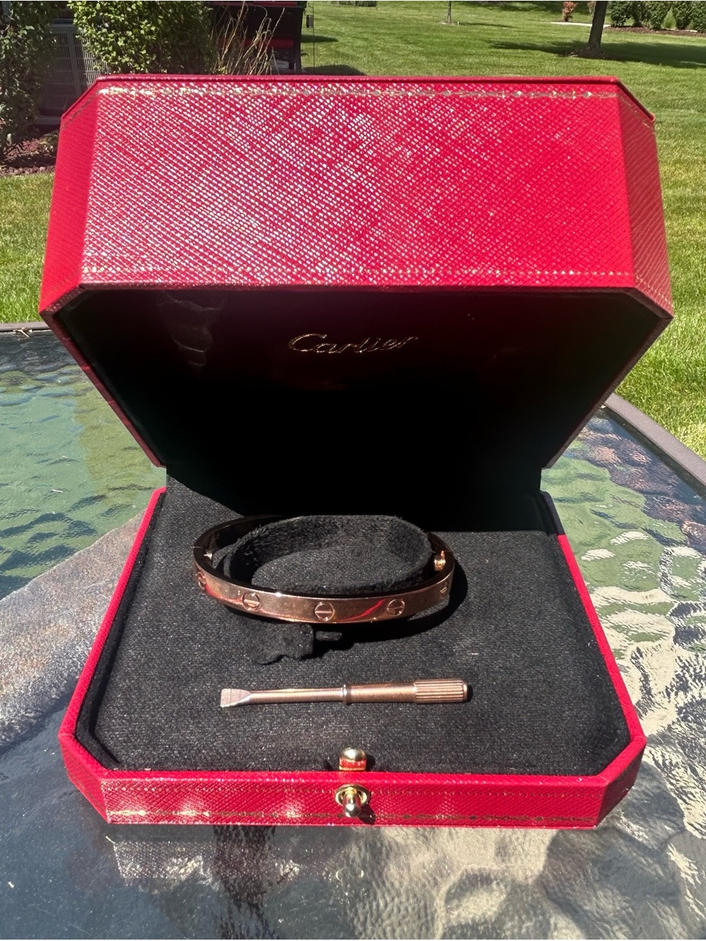 Cartier Rose Gold Love Bracelet with Box